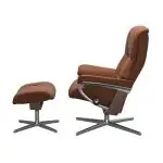 Stressless® Mayfair (M) Cross Base Recliner with Ottoman - Image 2