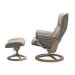 Stressless® Mayfair (M) Signature Base Recliner with Ottoman - Image 2
