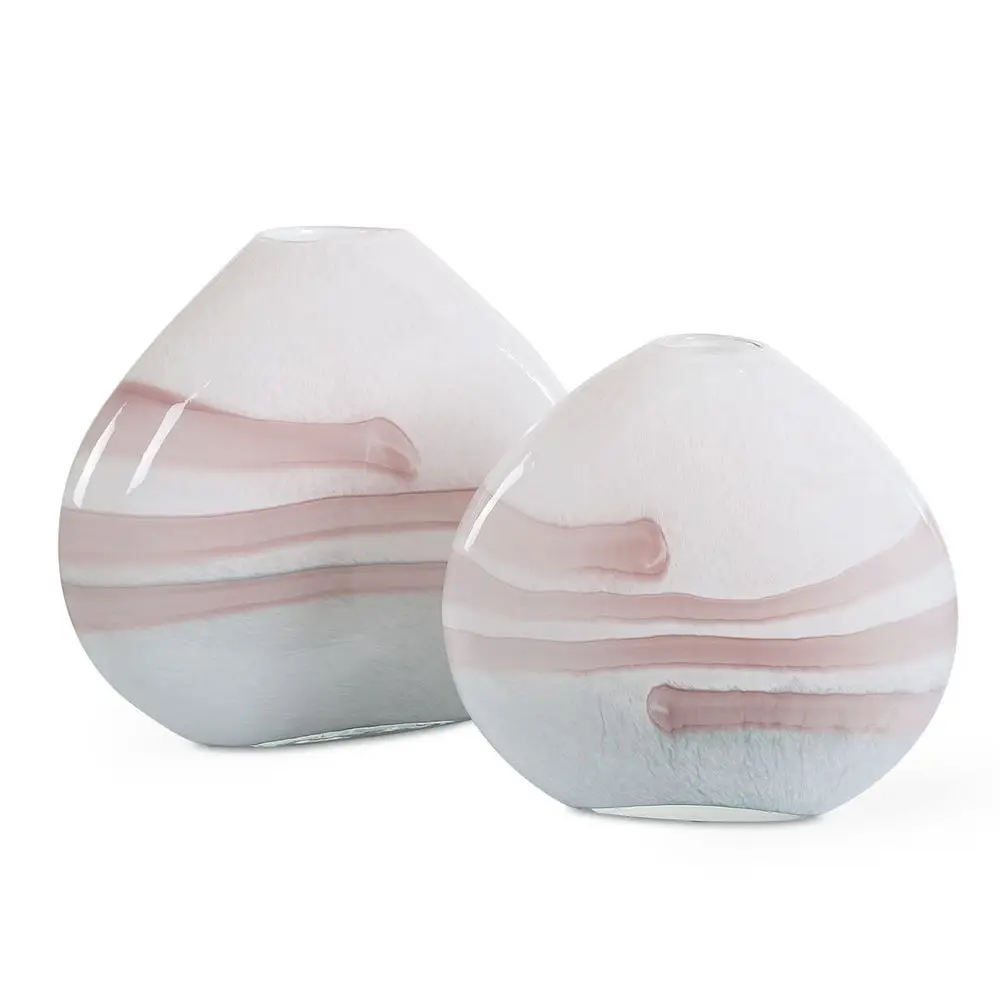 0c5976e38f4da4a75a46d3ba6b4755cd Blush Swirl, Vases, S/2 - Image 1