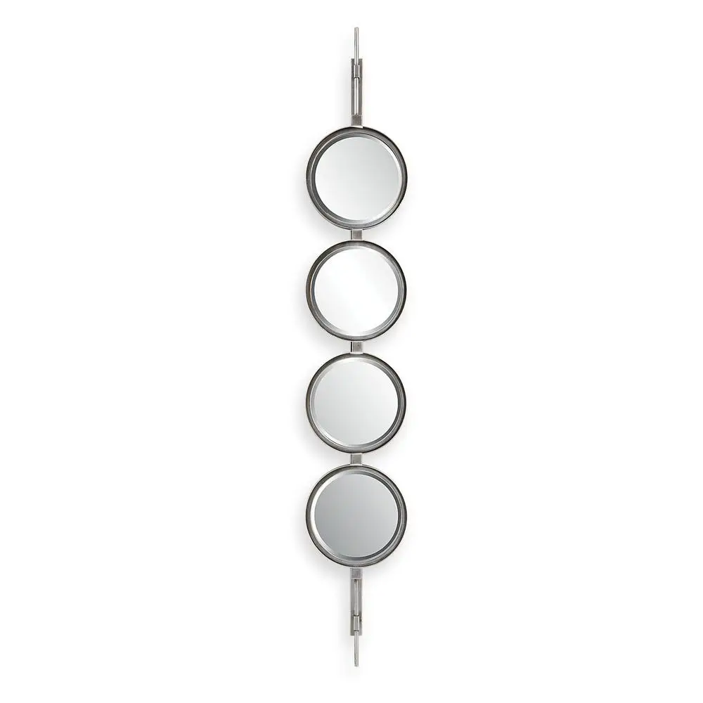 0ee20e2b11e8f14dedca29bd2a6e4d1b Button Mirror, Silver - Image 1
