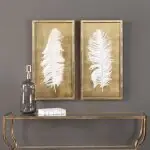 White Feathers Shadow Boxes, S/2 - Image 3
