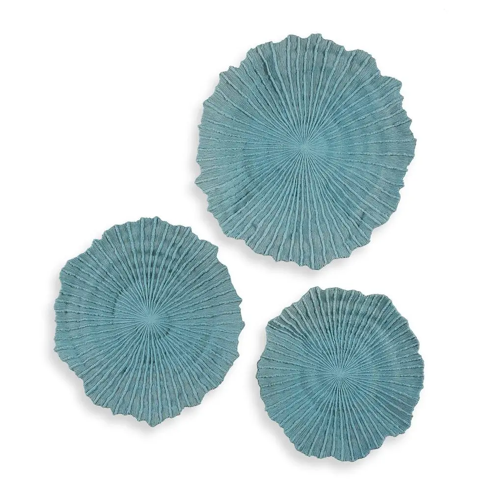 145ee9289787133184107f7eb68cc89a Ocean Gems Wall Decor, Blue, S/3 - Image 1