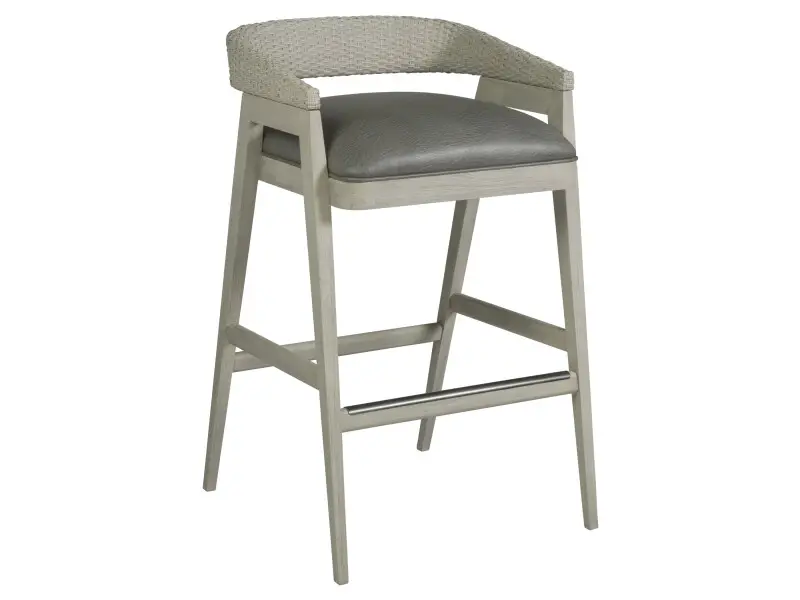 164df9649950b9ec32347468d33dc9a1 Signature Designs Arne Low Back Barstool 2101-898-01 - Light Gray - Image 1