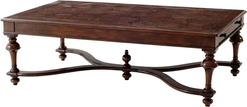 1c3e77875f34f89357d4e65933a22378 Castle Bromwich - The Rustic Parquetry Cocktail Table - Image 1