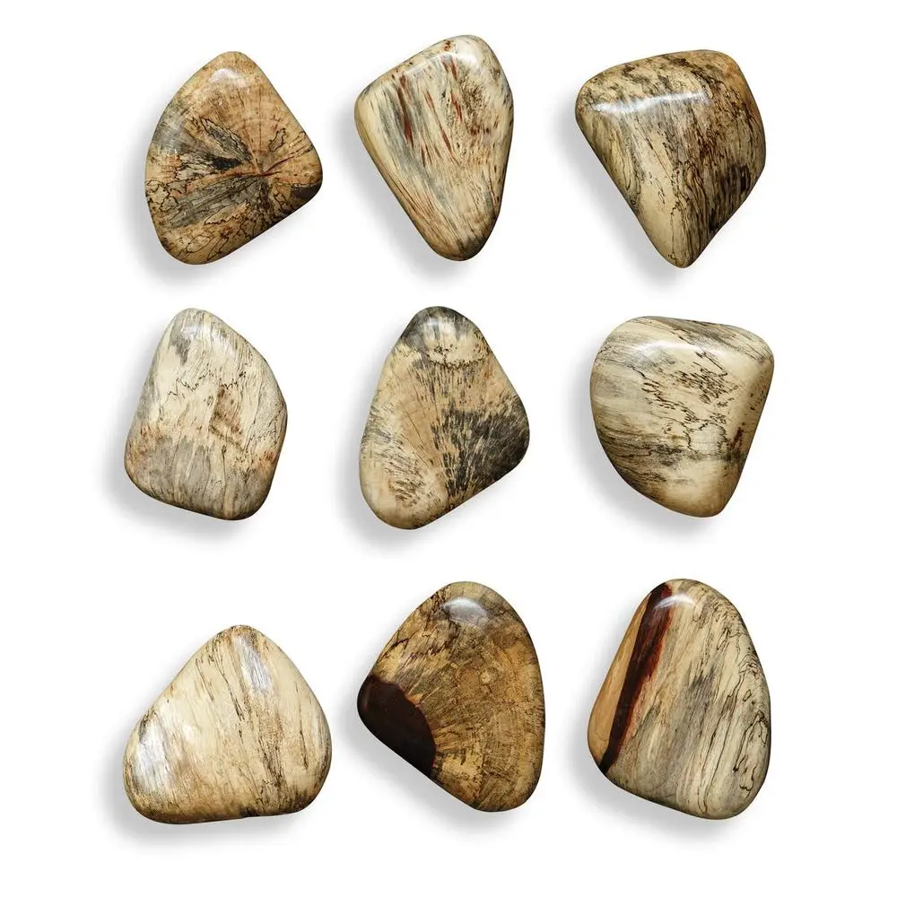 1e4558173d667f0bac5501cf67233de5 Pebbles Wood Wall Decor, Blonde, S/9 - Image 1