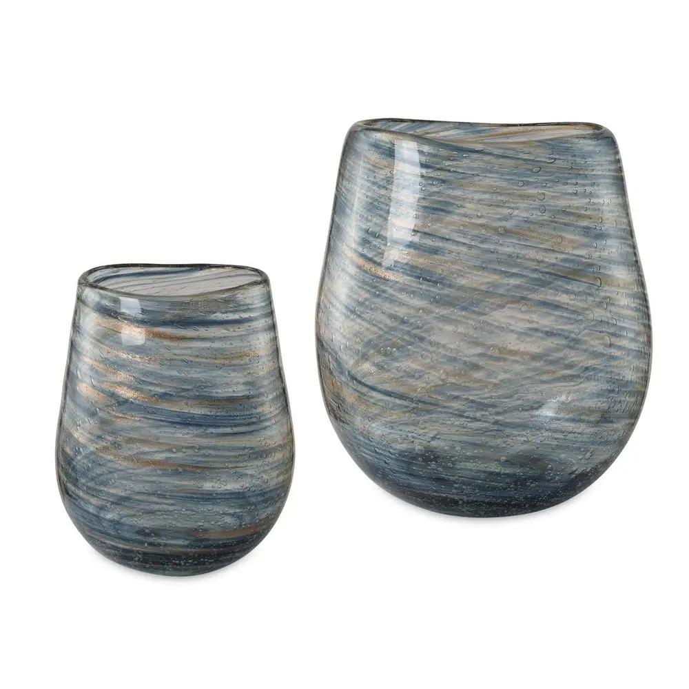 271713e0d4bd997487d0e1cd84d1b70c Aurora Swirl, Vases, S/2 - Image 1