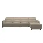 Stressless® Emily Steel 3 seater + Long Seat (M) (with 1 Power seat)