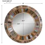 Jeremiah Round Mirror - Image 5