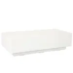 GRFC Faux Bois Coffee Table, Bone Finish