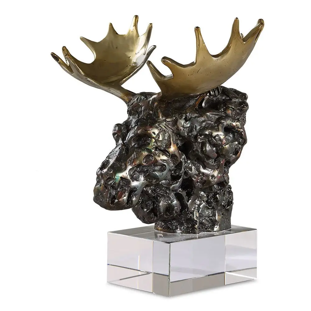 4692be82c56eb051036029b8c0f02038 Moose Bust, Sculpture - Image 1