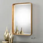 Crofton Vanity Mirror, Gold - Image 4