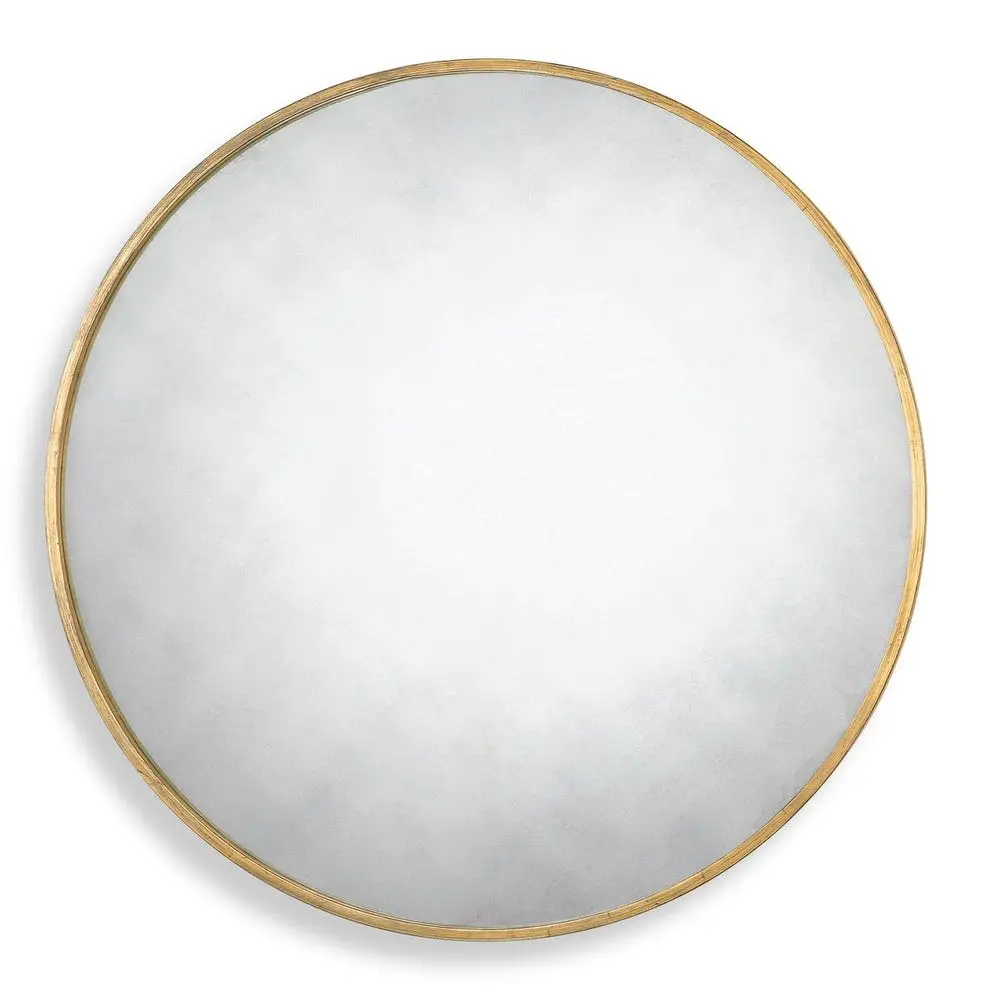 4ee08cb1af2d2783f6cbfd57ceb4a80e Junius Round Mirror, Gold - Image 1