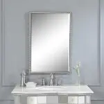 Sherise Vanity Mirror, Nickel - Image 3