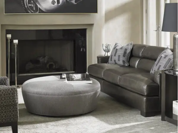 Lexington Upholstery Claudia Ottoman 7493-44 - 2000 Pre-finished Legs - Image 3