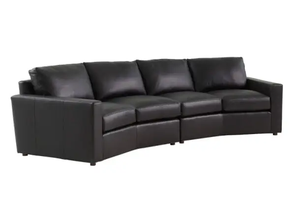 Ashbury Chocolate Leather Sectional 7878-52C-01