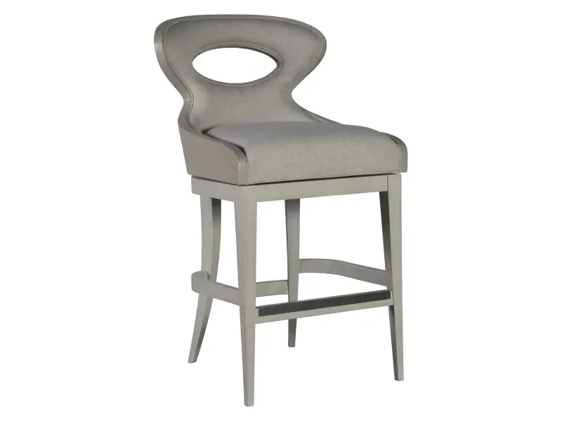 5fde38432bce6c6aef46dc873e5e008b Signature Designs Zeitgeist Linen Upholstered Swivel Barstool - Image 1