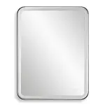Crofton Lighted Large Mirror, Black