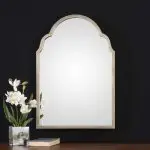 Brayden Petite Arch Mirror, Champagne - Image 5
