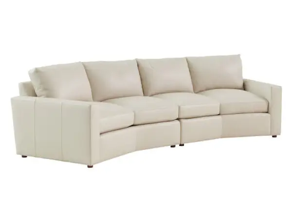 Ashbury Ivory Leather Sectional 7878-52C-03