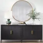 Junius Round Mirror, Gold - Image 4