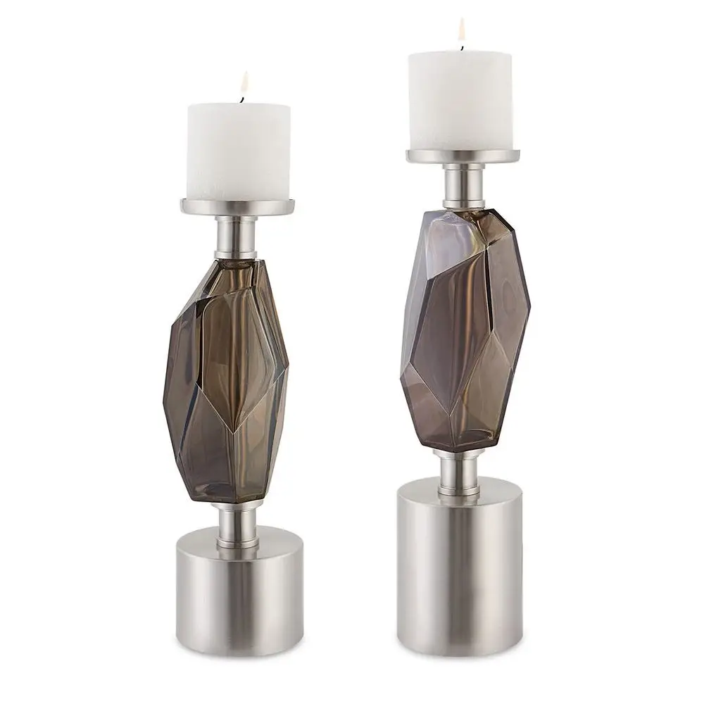 6aede7353dd7f74c5f830b38679398ff Ore Candleholders, S/2 - Image 1