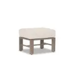 Laguna Ottoman in Canvas Flax, No Welt