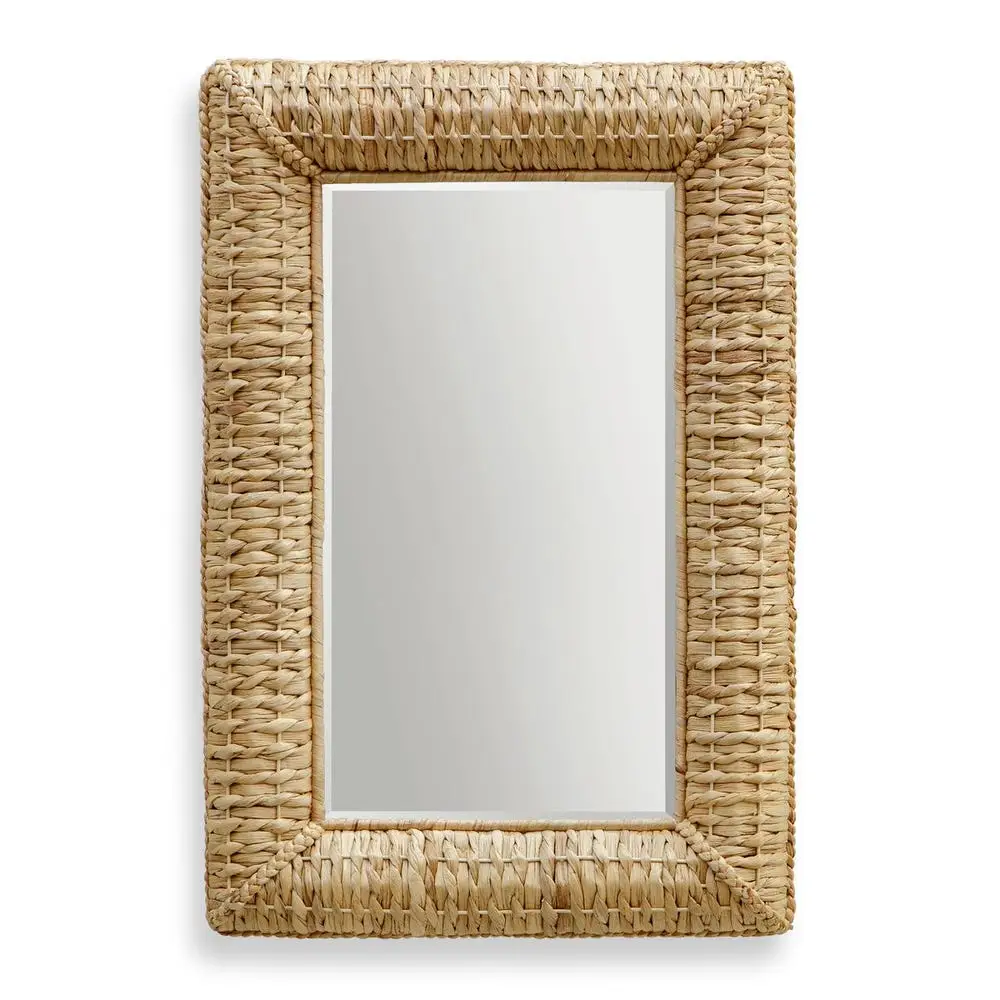 6b86f5f39cae960701fbb3f3d19232d2 Twisted Seagrass Rectangle Mirror - Image 1