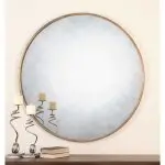 Junius Round Mirror, Gold - Image 7