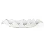 Ruffled Feathers Indoor-outdoor Bowl, White