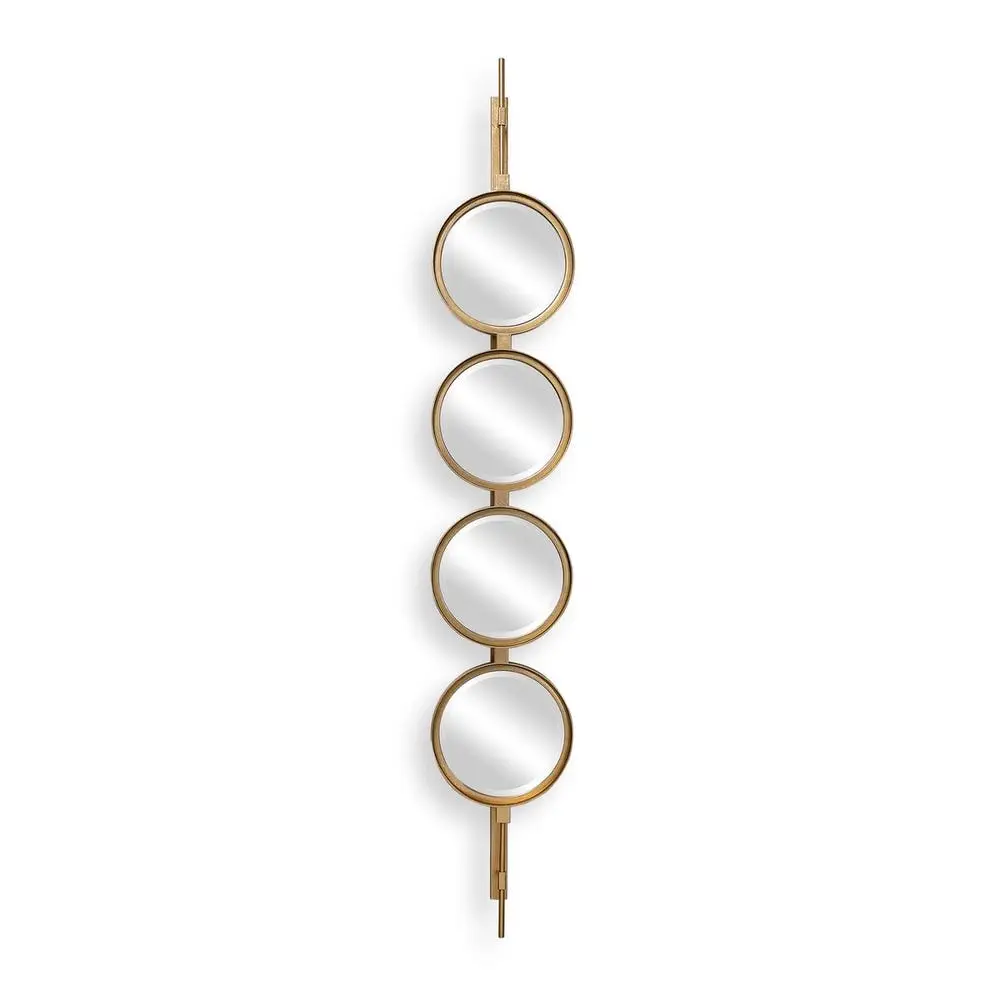 7b1006a3c495c0c84aef26b63099a0ab Button Mirror, Gold - Image 1