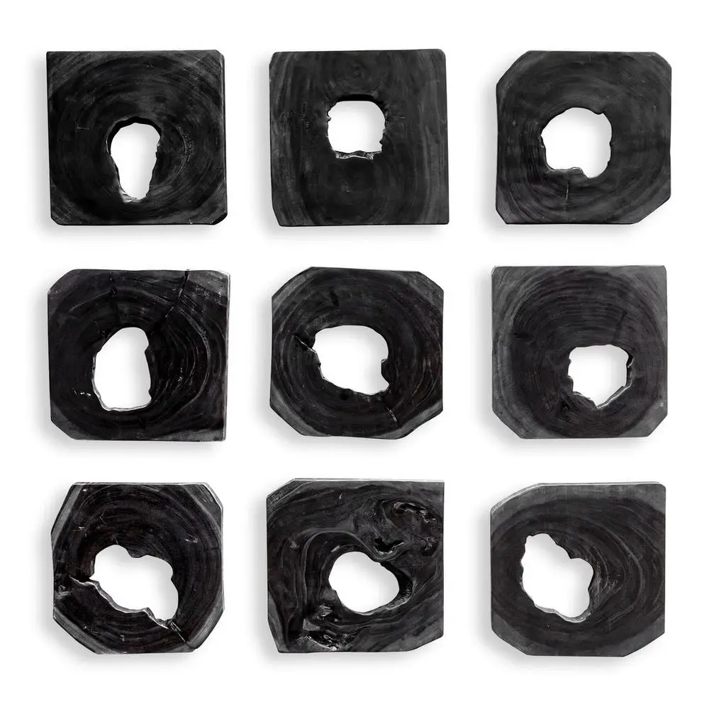 8622490bd406331ed73b9ba7e79f6ba5 Bahati Wood Wall Decor, Ebony, S/9 - Image 1