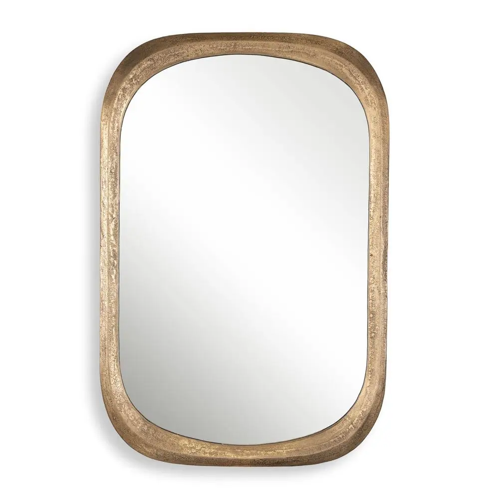 89825c85affb584b25fc4eb7281ee5ff Malone Mirror, Brass - Image 1