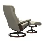 Stressless® View (M) Signature Base Recliner with Ottoman - Image 5