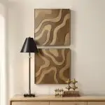 Golden Terrain Wood Wall Decor, S/2 - Image 2