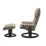 Stressless® Admiral (M) Classic Base Recliner with Ottoman - Image 3