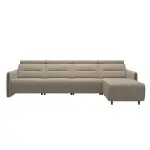 Stressless® Emily Wood 3 seater + Long Seat (M) (with 1 Power seat)