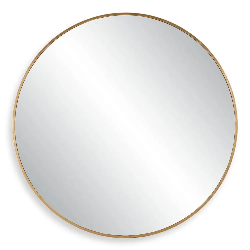 ab2b94e7e9974f1cfa95a341162cde2e Junius Large Round Mirror, Gold - Image 1