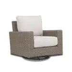 Coronado Swivel Rocker in Canvas Flax w/ Self Welt