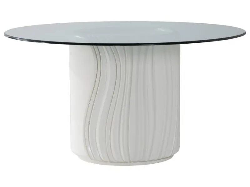 abd7c10c5ee80336bea91e205f77385f Signature Designs Volante 56 Inch Round Dining Table - Ivory 2315-870-60C - Ivory - Image 1