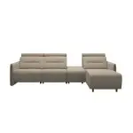 Stressless® Emily Wood 2 seater + Center + Long Seat (M) (with 1 Power seat)