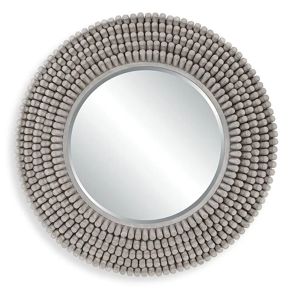 b0e69a1492235d903fc990112d633a57 Portside Round Mirror, Gray - Image 1