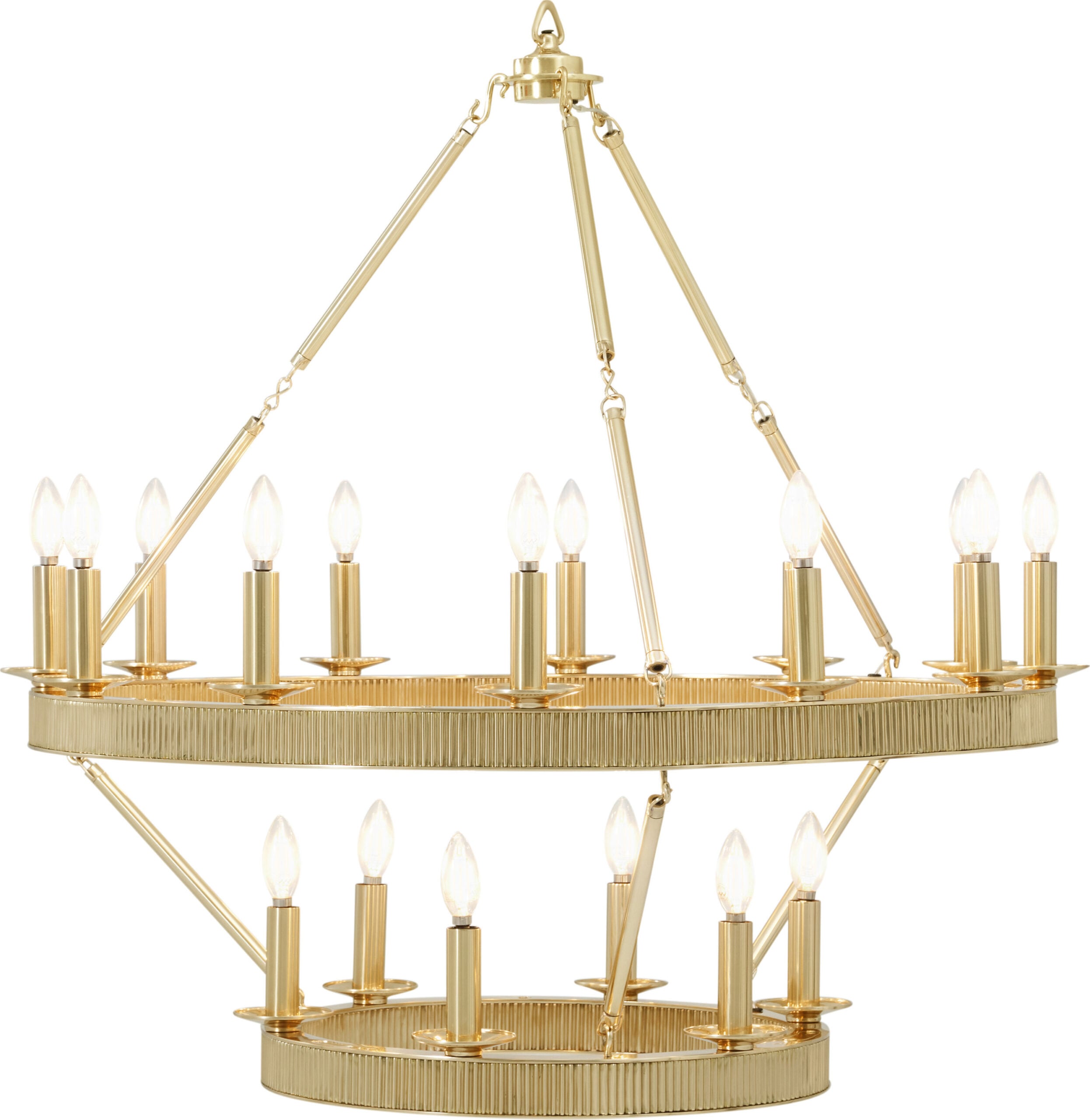 b11687770eeeefce01b89fe612d30965 Ta Illuminations - Simon Media Stack Chandelier - Image 1
