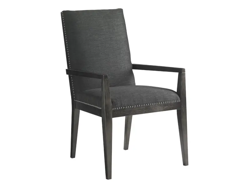 b3f447eb7dd807cdab41234e75bfd12b Carrera Vantage Upholstered Arm Chair 911-881-01 - Carbon Gray - Image 1