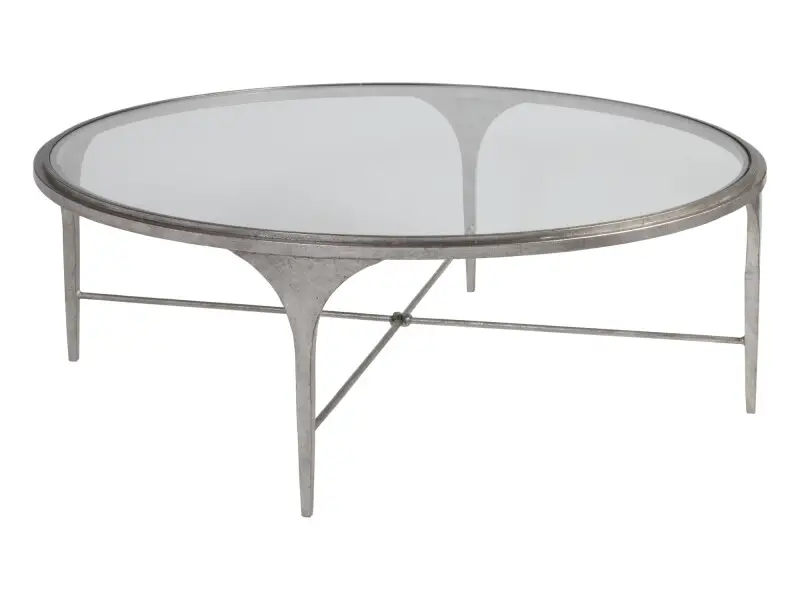 b8bf52e1173eb234b73467853f4b35a4 Signature Designs Porto Silver Round Cocktail Table - Image 1