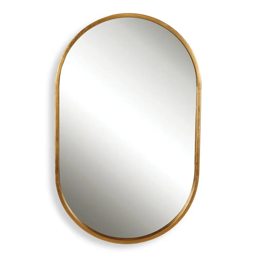 b9a59033d7a68106271fd9e972bdac41 Varina Oval Mirror, Gold - Image 1