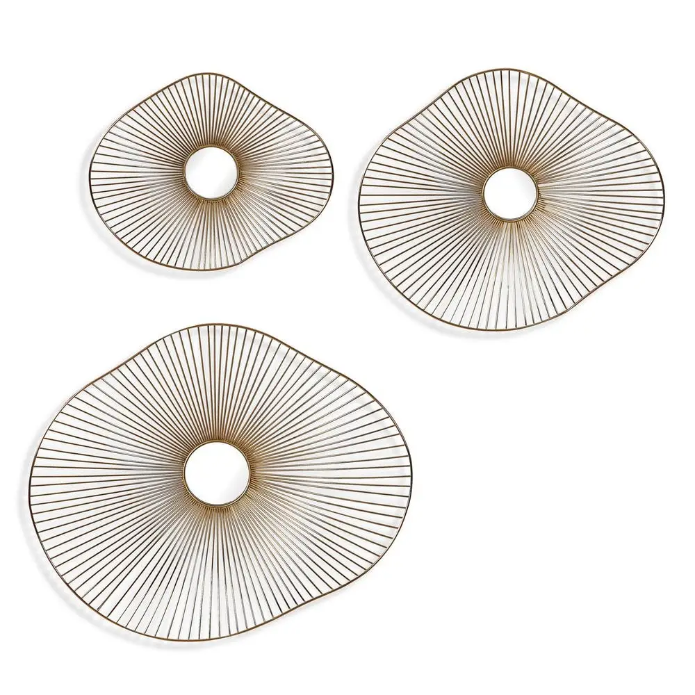 beeba03b0eee5462d9472137b5e6a8fe Avarie Metal Wall Decor, S/3 - Image 1