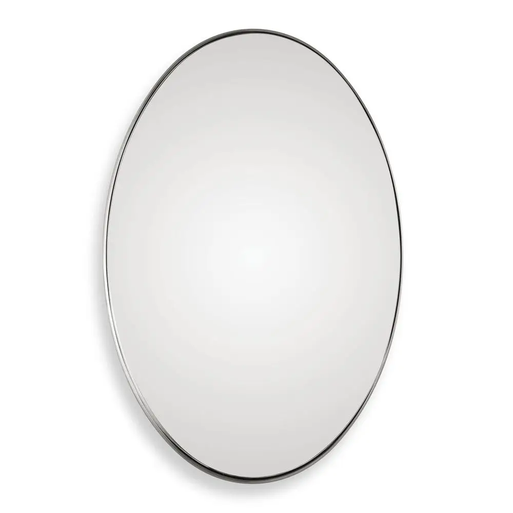 c1a43fd0bba65488bff802a4e2dab207 Pursley Oval Mirror, Nickel - Image 1