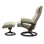 Stressless® View (M) Signature Base Recliner with Ottoman - Image 3
