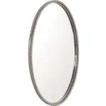 Sherise Oval Mirror, Nickel - Image 7