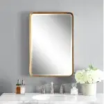 Crofton Vanity Mirror, Gold - Image 3